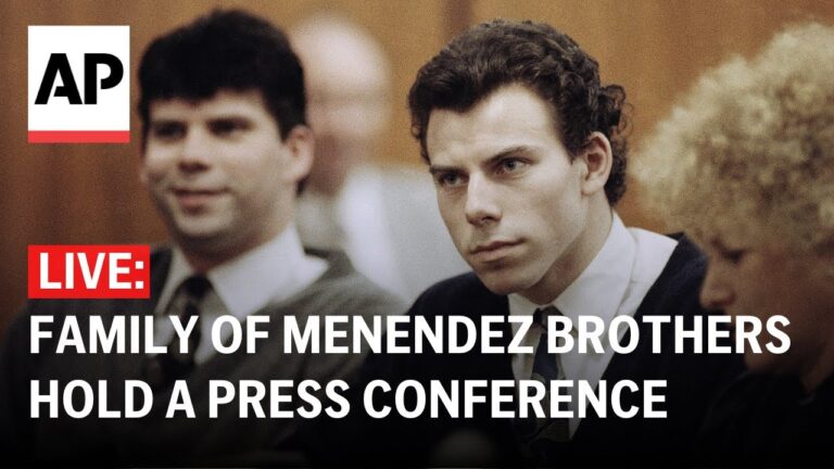 LIVE: Extended family of Menendez brothers hold a press conference