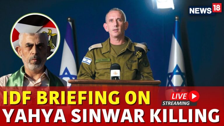 Yahya Sinwar Killed | IDF Spokesperson Brief On Yahya Sinwar Killing Live | Israel Attack Today Live