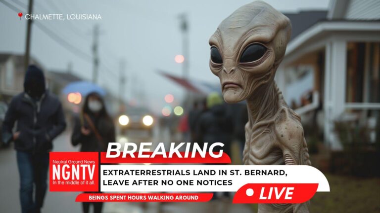 Extraterrestrials Land in St. Bernard, Depart Unnoticed