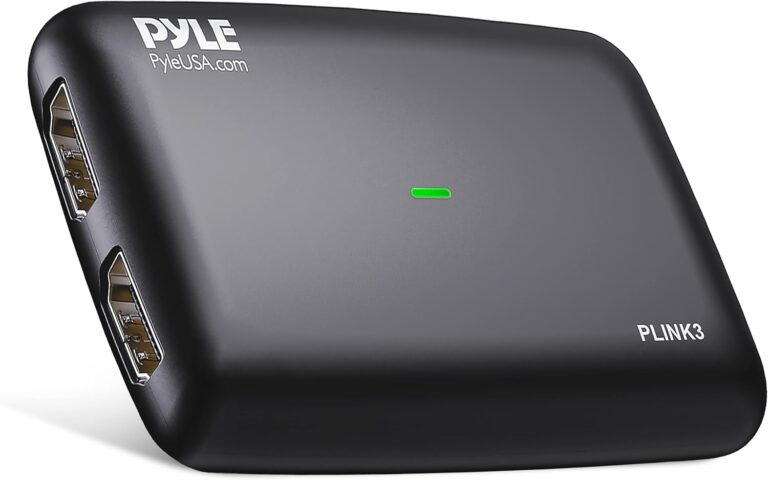 Pyle Capture Card 4K USB3.1 HDMI-to-USB Audio-Video Record via DSLR Camcorder Action Cam, Ultra High Speed, PS3, P4, PS5, Xbox, Nintendo Switch, Wii, Game Streaming, Conference Live Broadcast- PLINK3